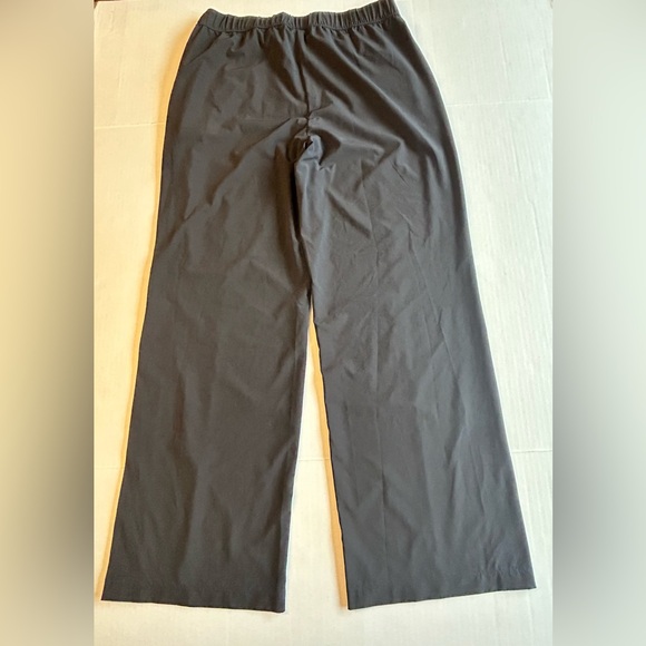 J.Jill Fit Black Wide Leg Pants Polyester Spandex Size Medium 30” Pull On - Picture 3 of 5